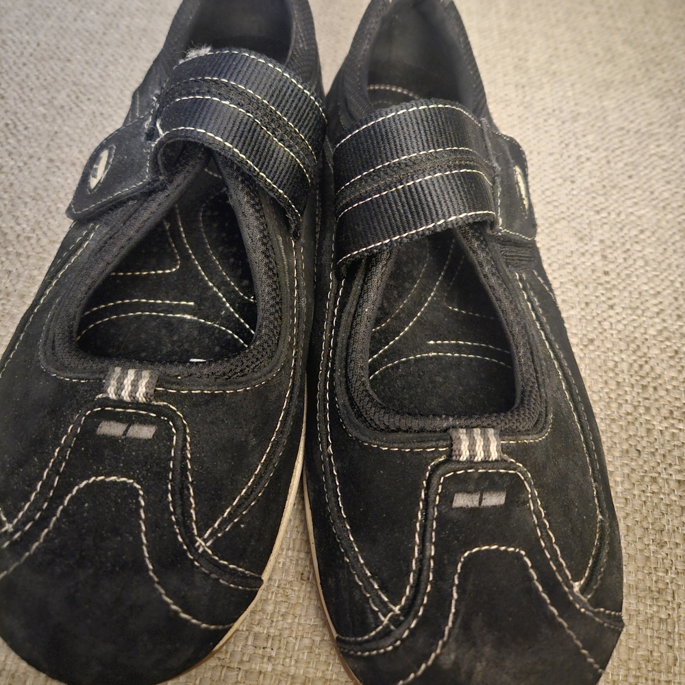 RYKA Womans Suede MaryJane Black Casual Shoes Sz.9W